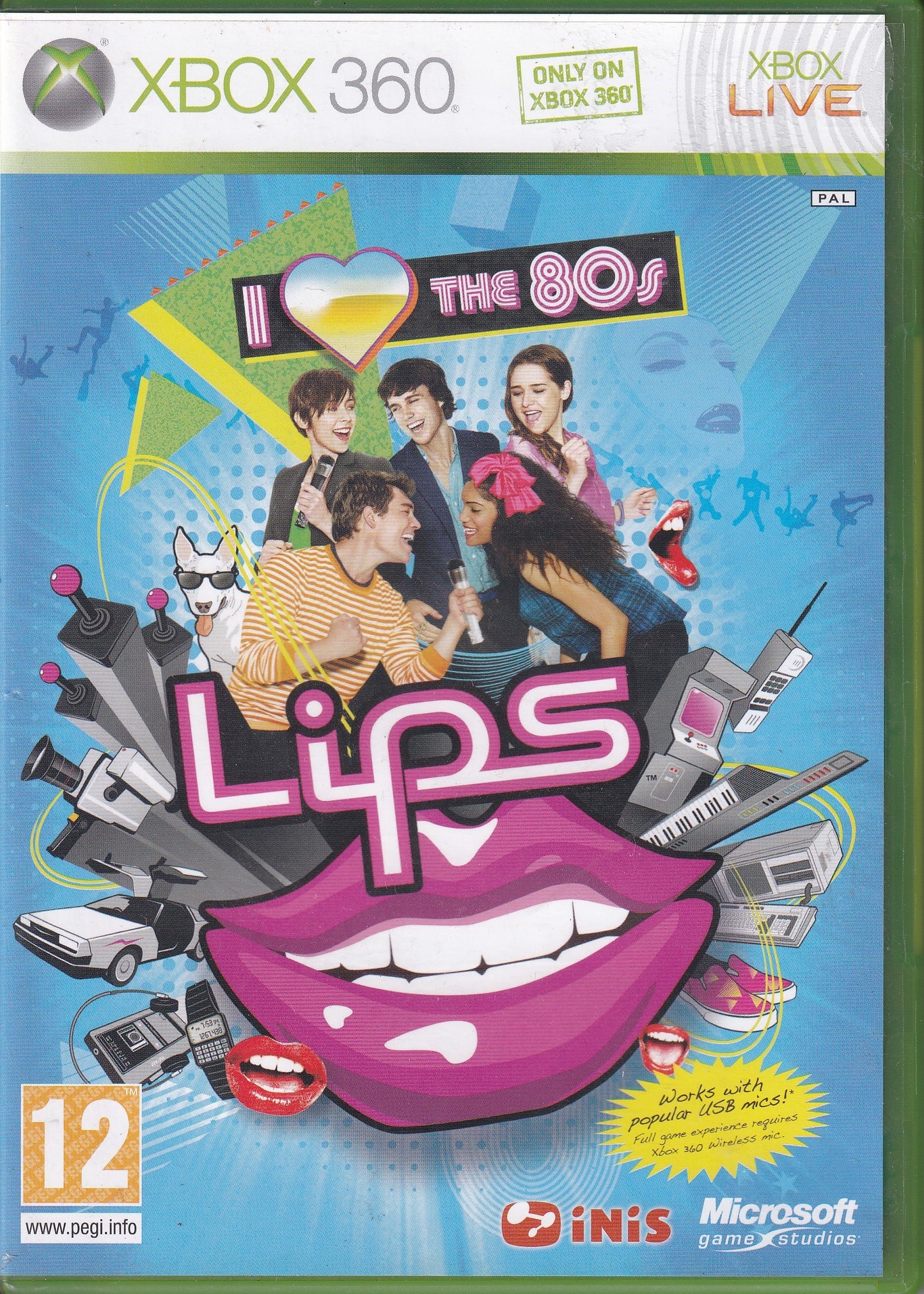 XBOX 360 I LOVE THE 80`s LIPS - USADO