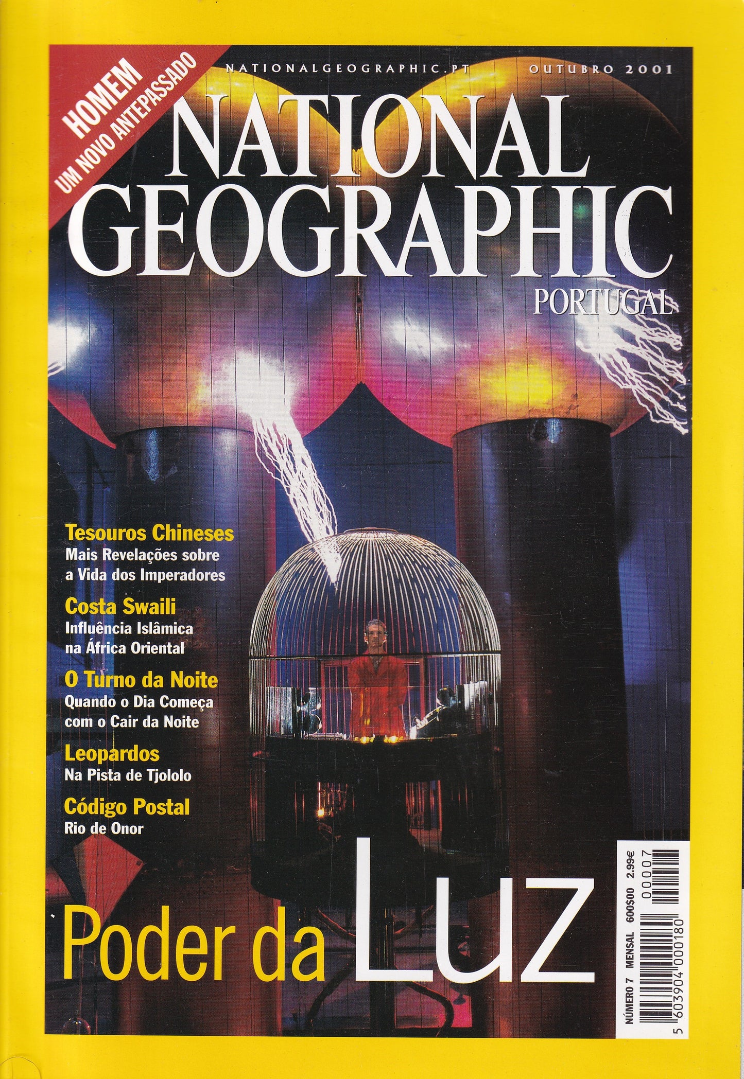 Revista National Geographic Portugal #7 (PODER DA LUZ) out.2001 - USADO