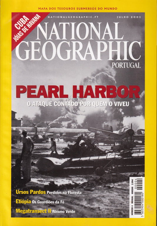 Revista National Geographic Portugal #4 (Pearl Harbor) Jul.2001 - USADO