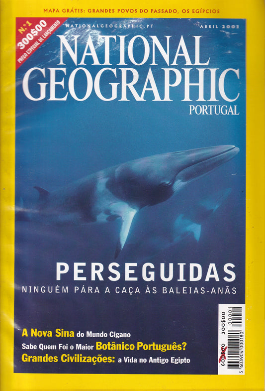 Revista National Geographic Portugal #01 (Perseguidas) Abr.2001 - USADO