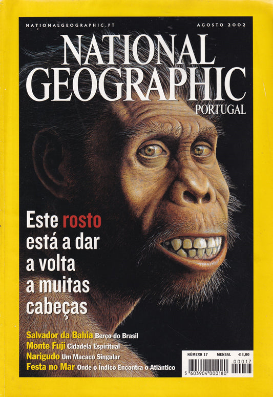 Revista National Geographic Portugal #17 (Este Rosto...) Ago.2002 - USADO