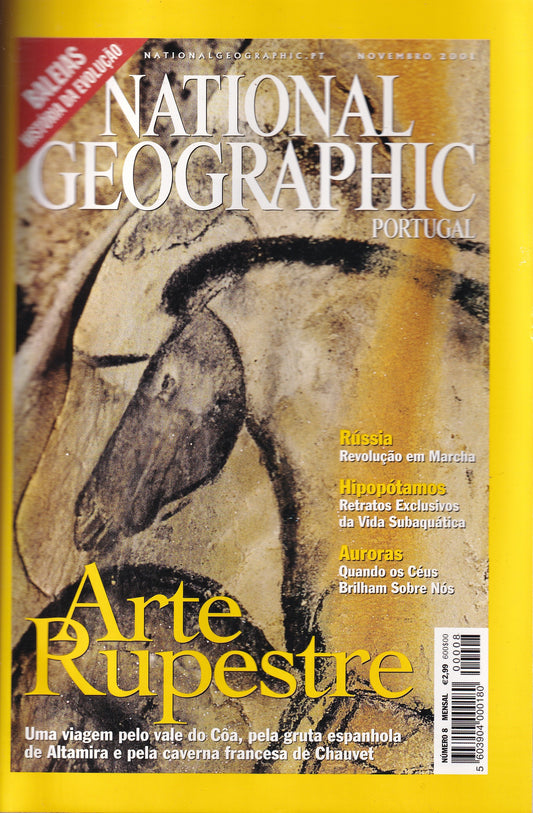 Revista National Geographic Portugal #8 (Arte Rupestre) Nov.2001- USADO