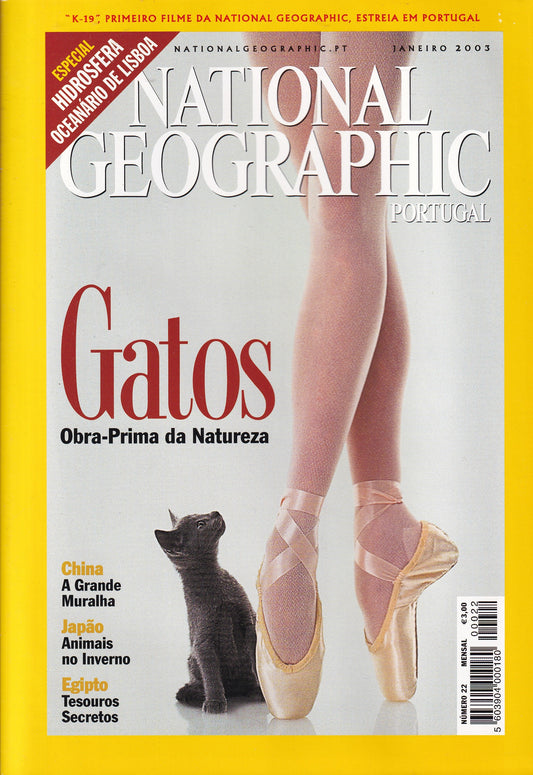 Revista National Geographic Portugal #22 (Gatos) Jan.2003- USADO