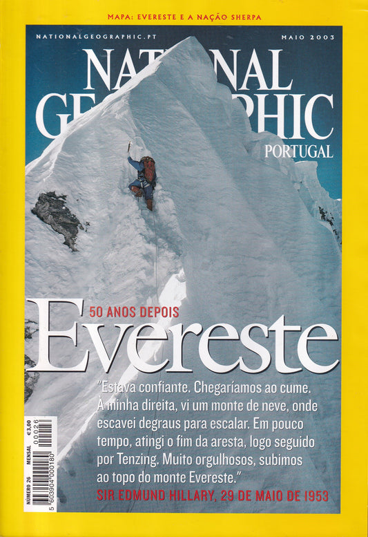 Revista National Geographic Portugal #26 (Evereste) Mai.2003- USADO
