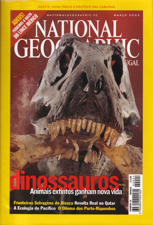 Revista National Geographic Portugal #24 (Dnossauros) Mar.2003 - USADO