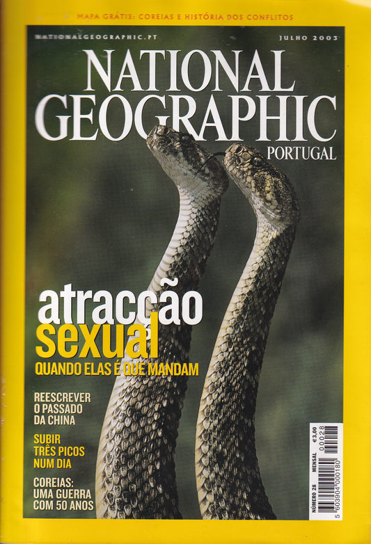 Revista National Geographic Portugal #28 (Atracção Sexual) Jul.2003 - USADO