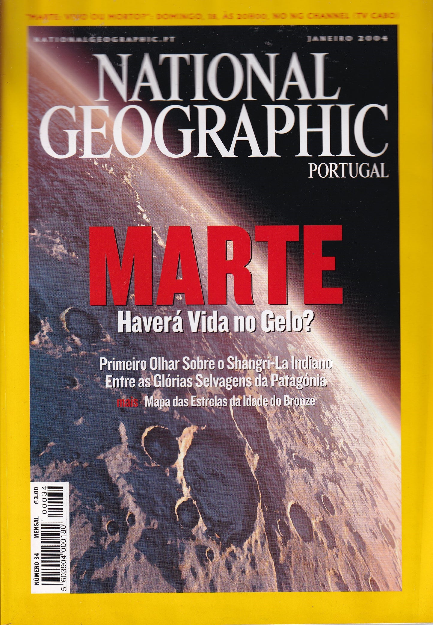 Revista National Geographic Portugal #34(Marte...) Jan.2004 - USADO