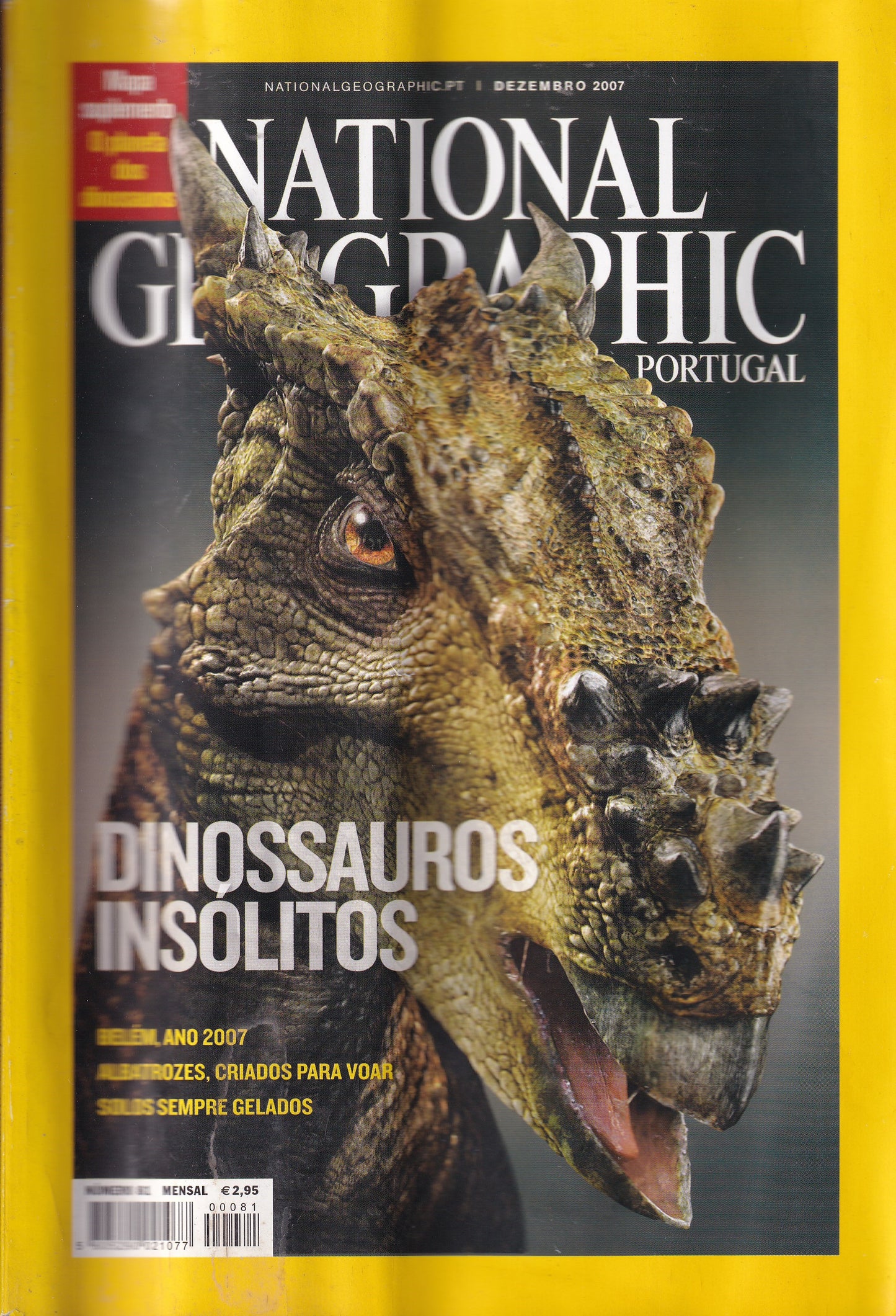 Revista National Geographic Portugal #81(Dinossauros insólitos) Dez.2007- USADO