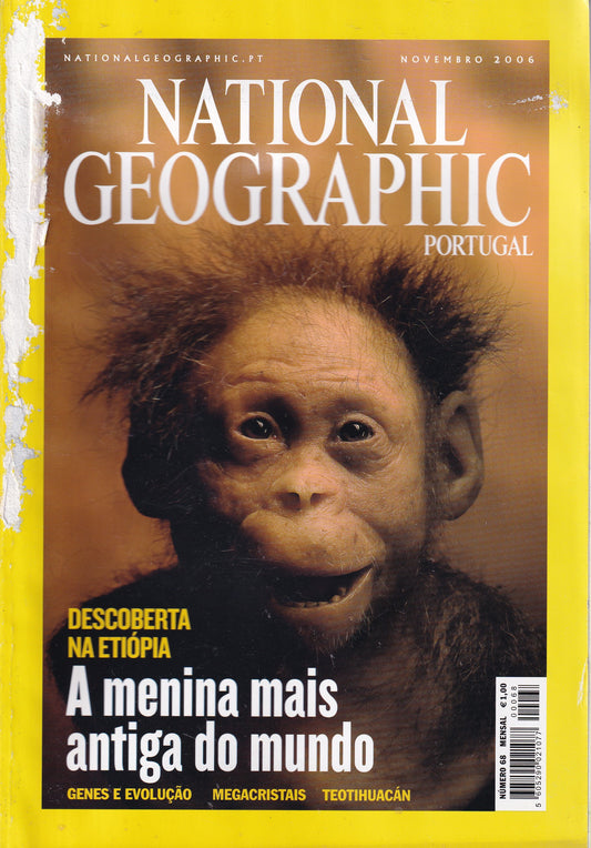 Revista National Geographic Portugal #68 (A menina...) Nov.2006- USADO (Capa um pouco Danificada)
