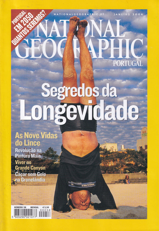 Revista National Geographic Portugal #58 (...Longevidade) Jan.2006- USADO