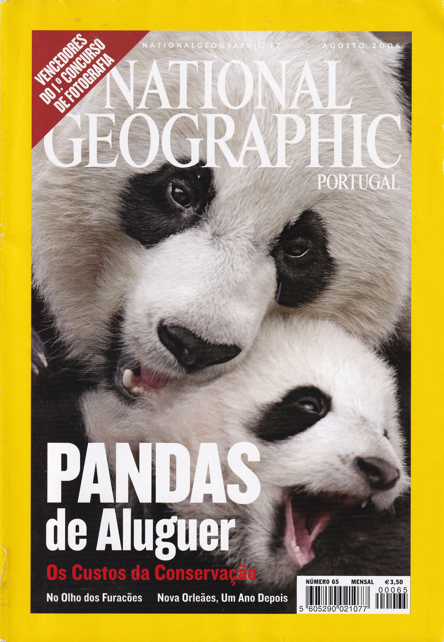 Revista National Geographic Portugal #65 (Pandas) Ago.2006- USADO