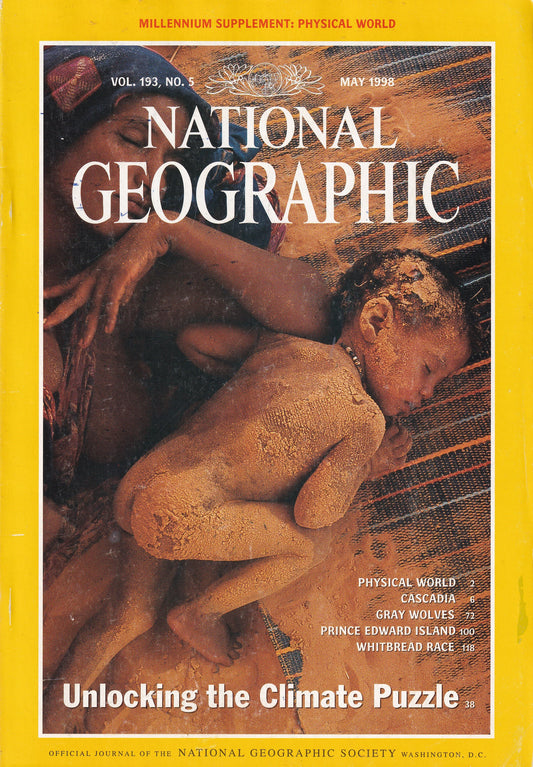 National Geographic May 1998 Unlocking The Climate Puzzle, Physical World - USADO