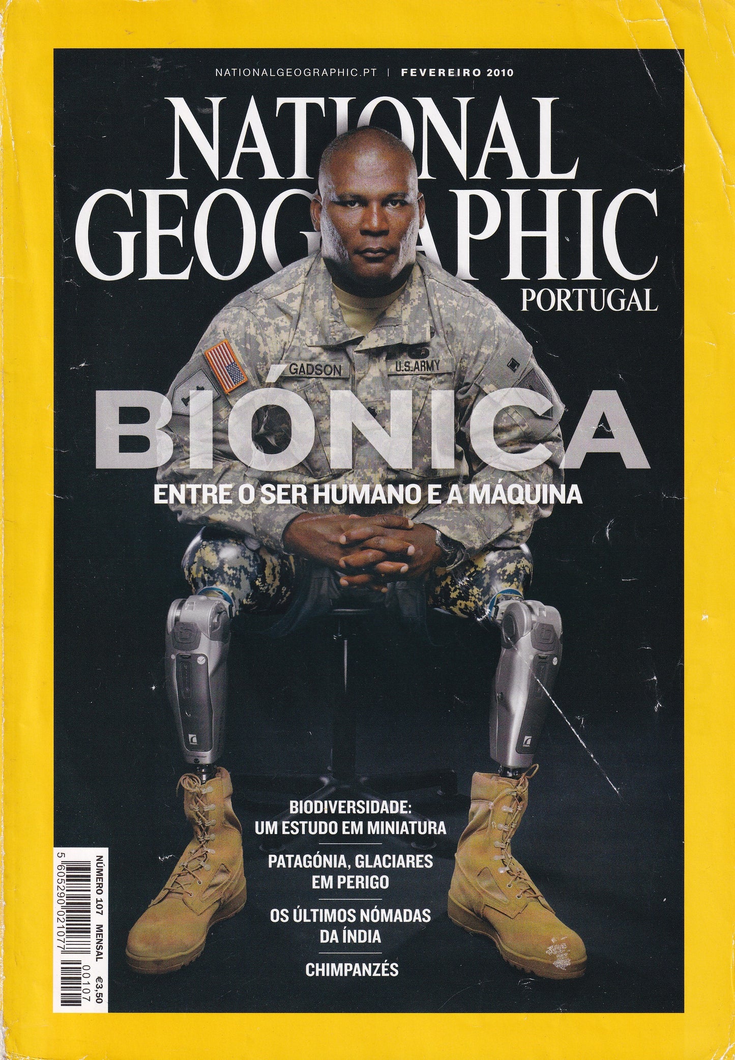 Revista National Geographic Portugal #107 (Biónica) Fev.2010- USADO