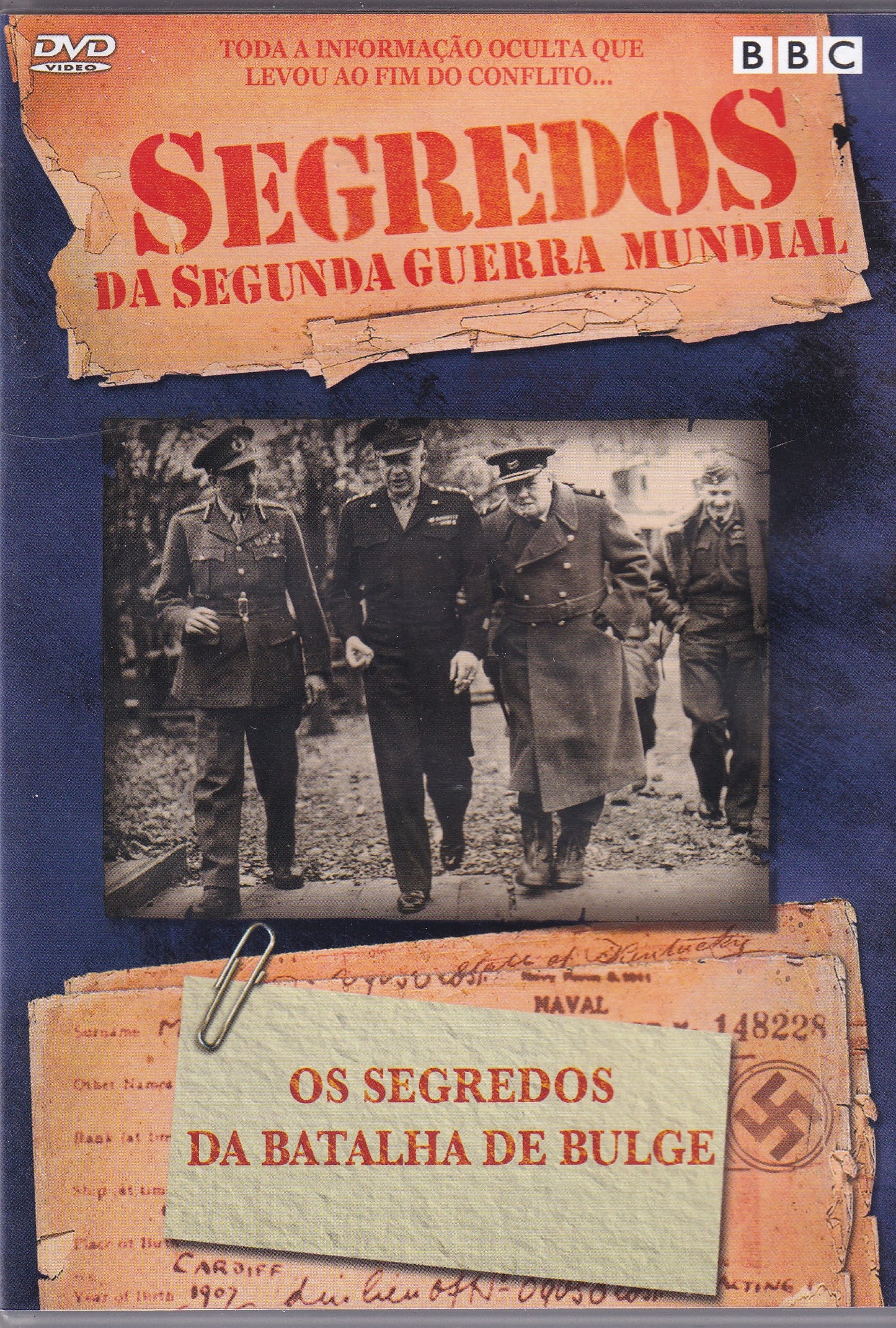 DVD Segredos da Segunda Guerra Mundial - OS SEGREDOS DA BATALHA DE BULGE - USADO