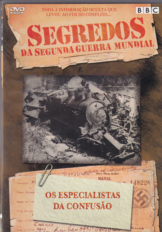 DVD Segredos da Segunda Guerra Mundial - OS ESPECIALISTAS DA CONFUSÃO - USADO