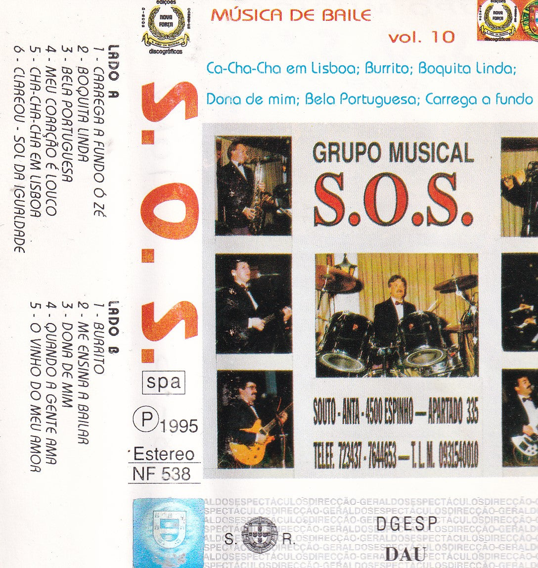 CASSETES- GRUPO MUSICAL S.O.S- USADO