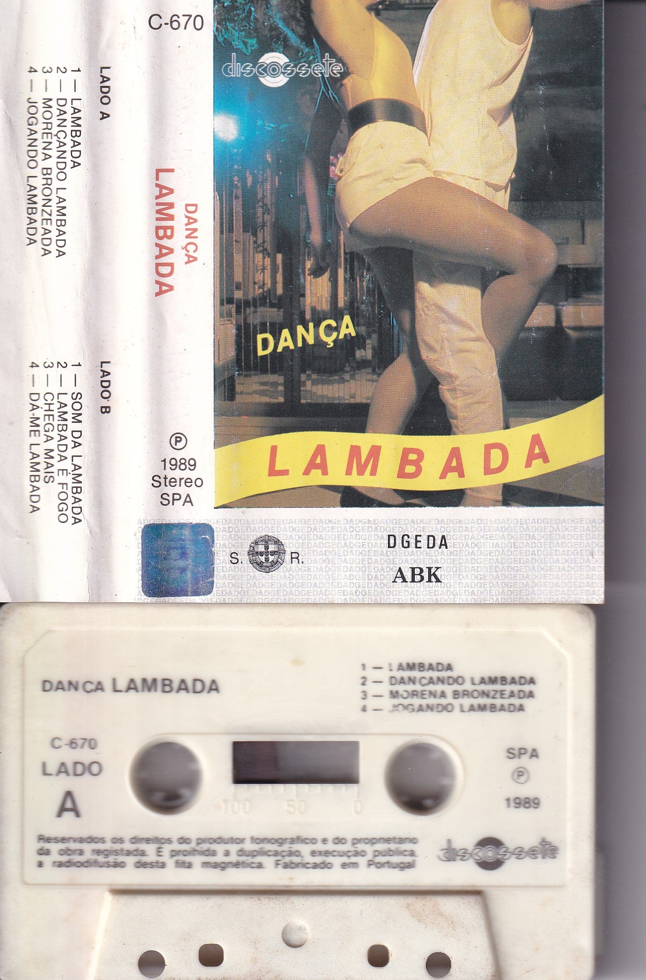Cassete Dança Lambada - USADO