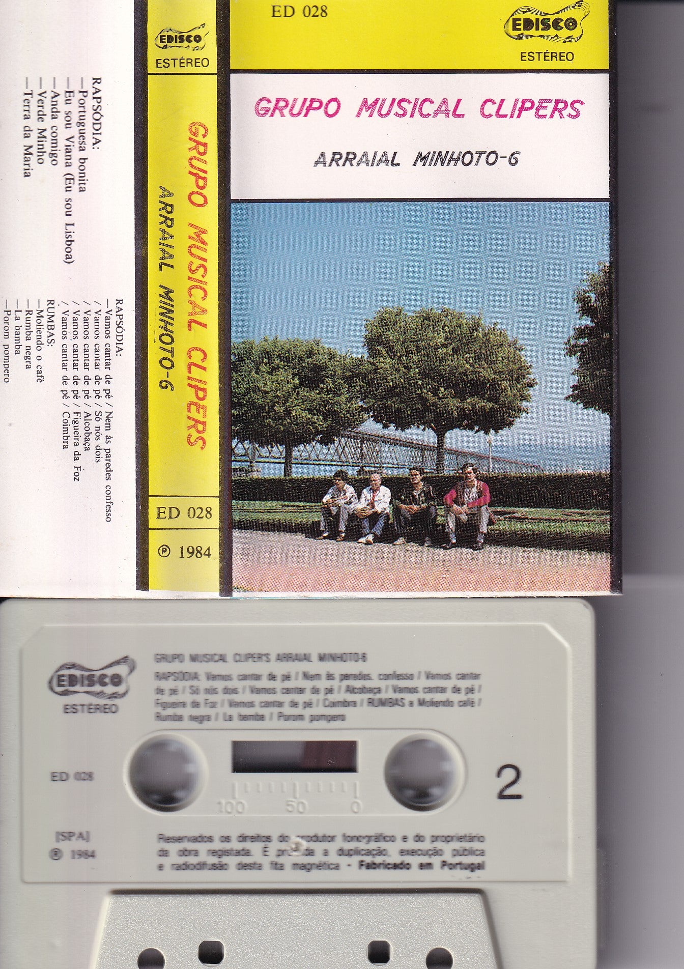 CASSETE- GRUPO MUSICAL CLIPERS ARRAIAL MINHOTO-6 - USADO