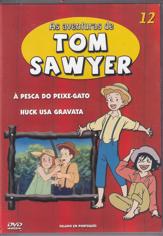 DVD AS AVENTURAS DE TOM SAWYER #12 - À PESCA DO PEIXE-GATO - HUCK USA GRAVATA - USADO