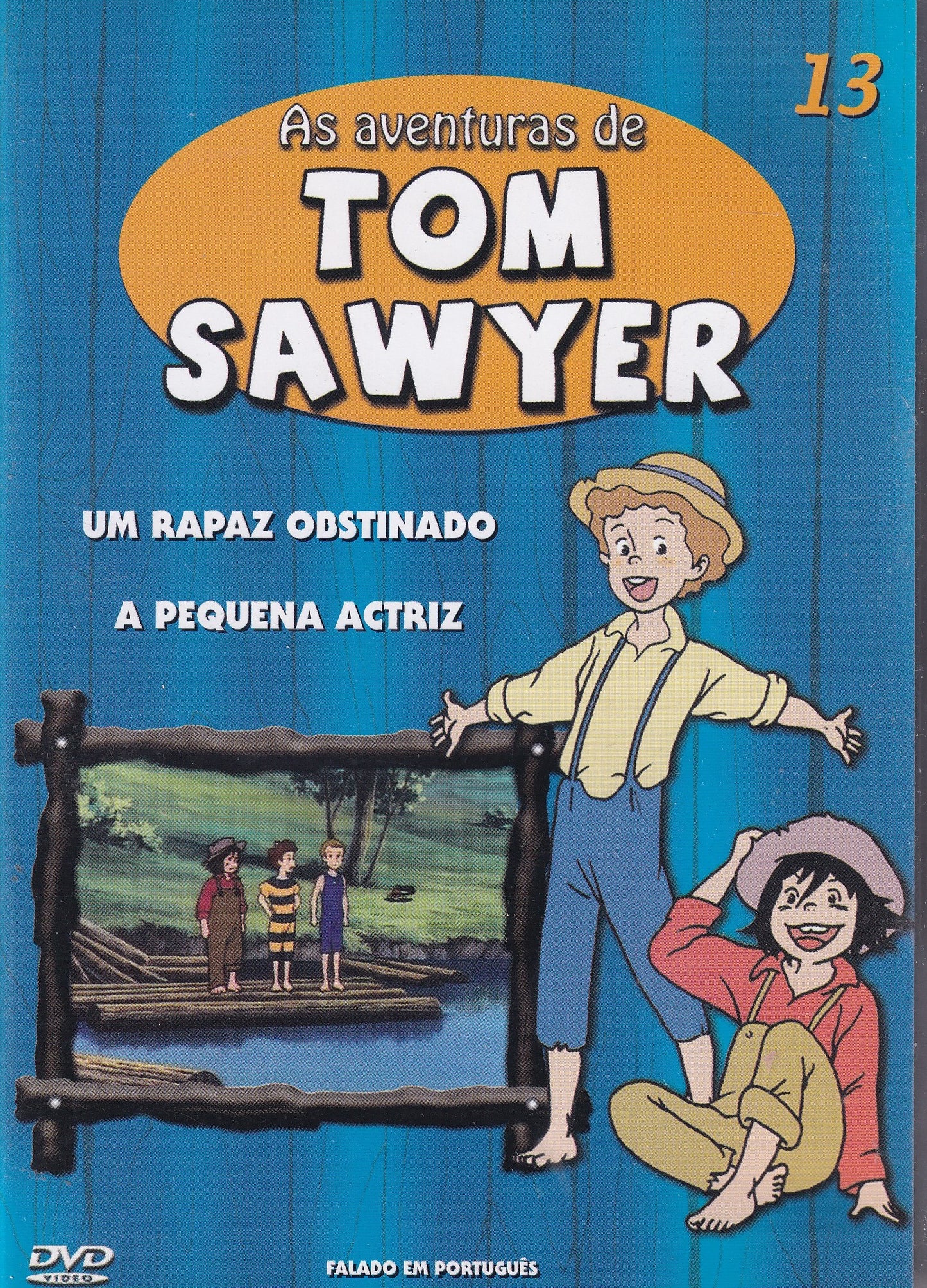 DVD AS AVENTURAS DE TOM SAWYER #13 - UM RAPAZ OBSTINADO - A PEQUENA ACTRIZ - USADO