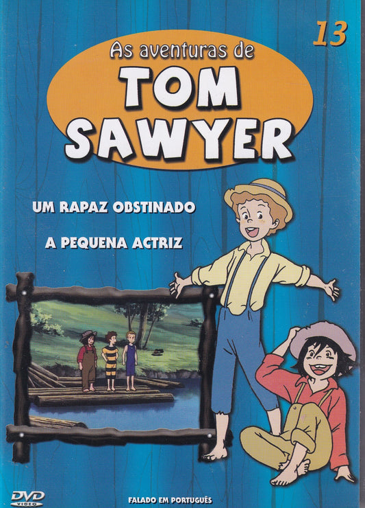 DVD AS AVENTURAS DE TOM SAWYER #13 - UM RAPAZ OBSTINADO - A PEQUENA ACTRIZ - USADO