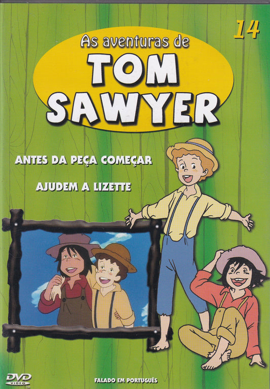 DVD AS AVENTURAS DE TOM SAWYER #14 - ANTES DA PEÇA COMEÇAR - AJUDEM A LIZETTE - USADO