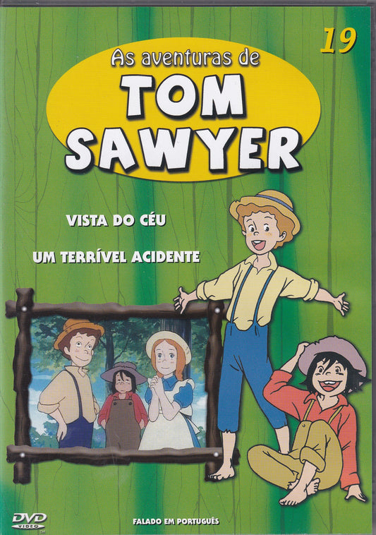 DVD AS AVENTURAS DE TOM SAWYER #19 - VISTA DO CÉU - UM TERRÍVEL ACIDENTE - USADO