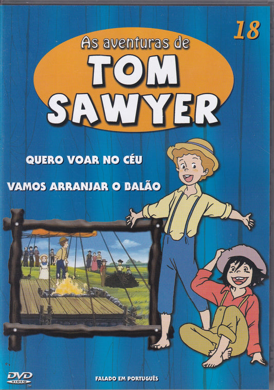 DVD AS AVENTURAS DE TOM SAWYER #18 - QUERO VOAR NO CÉU - VAMOS ARRANJAR O BALÃO - USADO