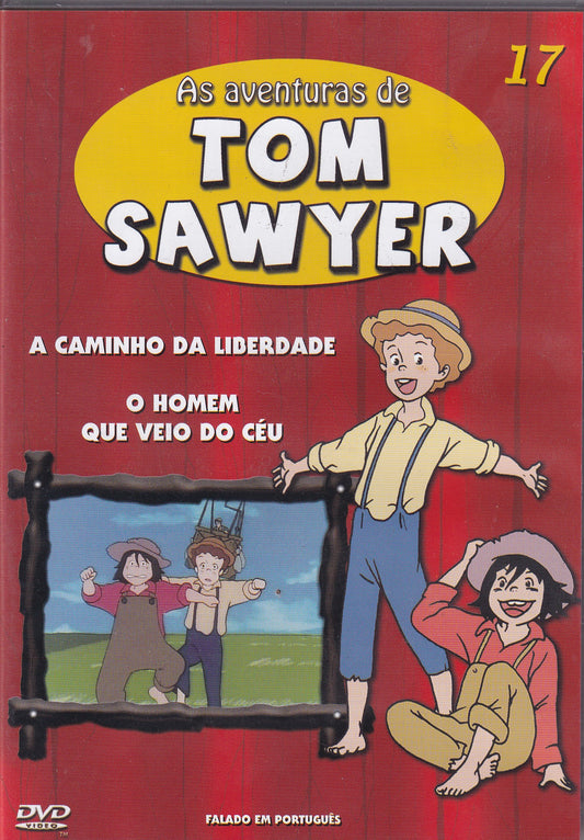 DVD AS AVENTURAS DE TOM SAWYER #17 - A CAMINHO DA LIBERDADE - O HOMEM QUE VEIO DO CÉU - USADO