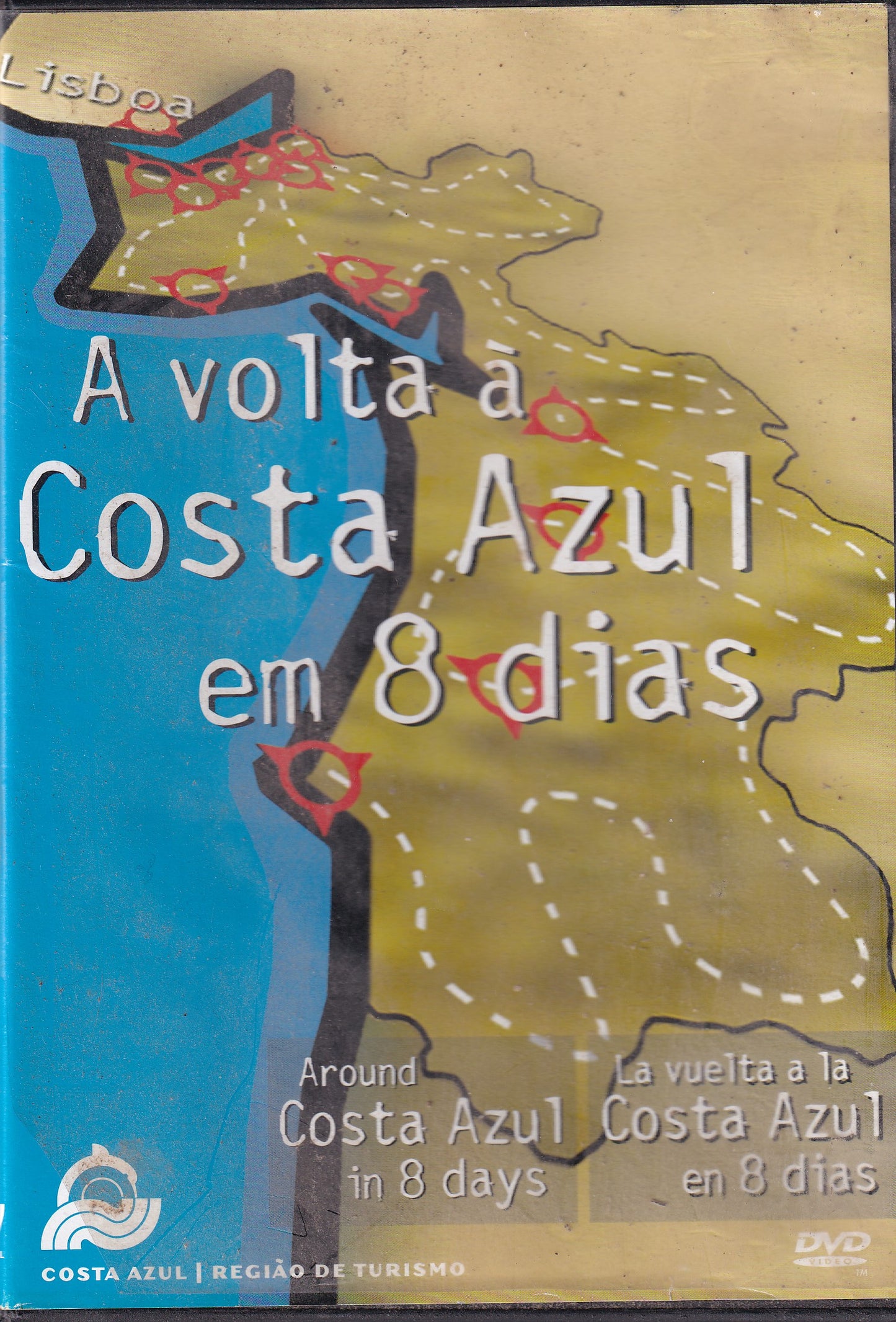 DVD A VOLTA À COSTA AZUL EM 8 DIAS - USADO