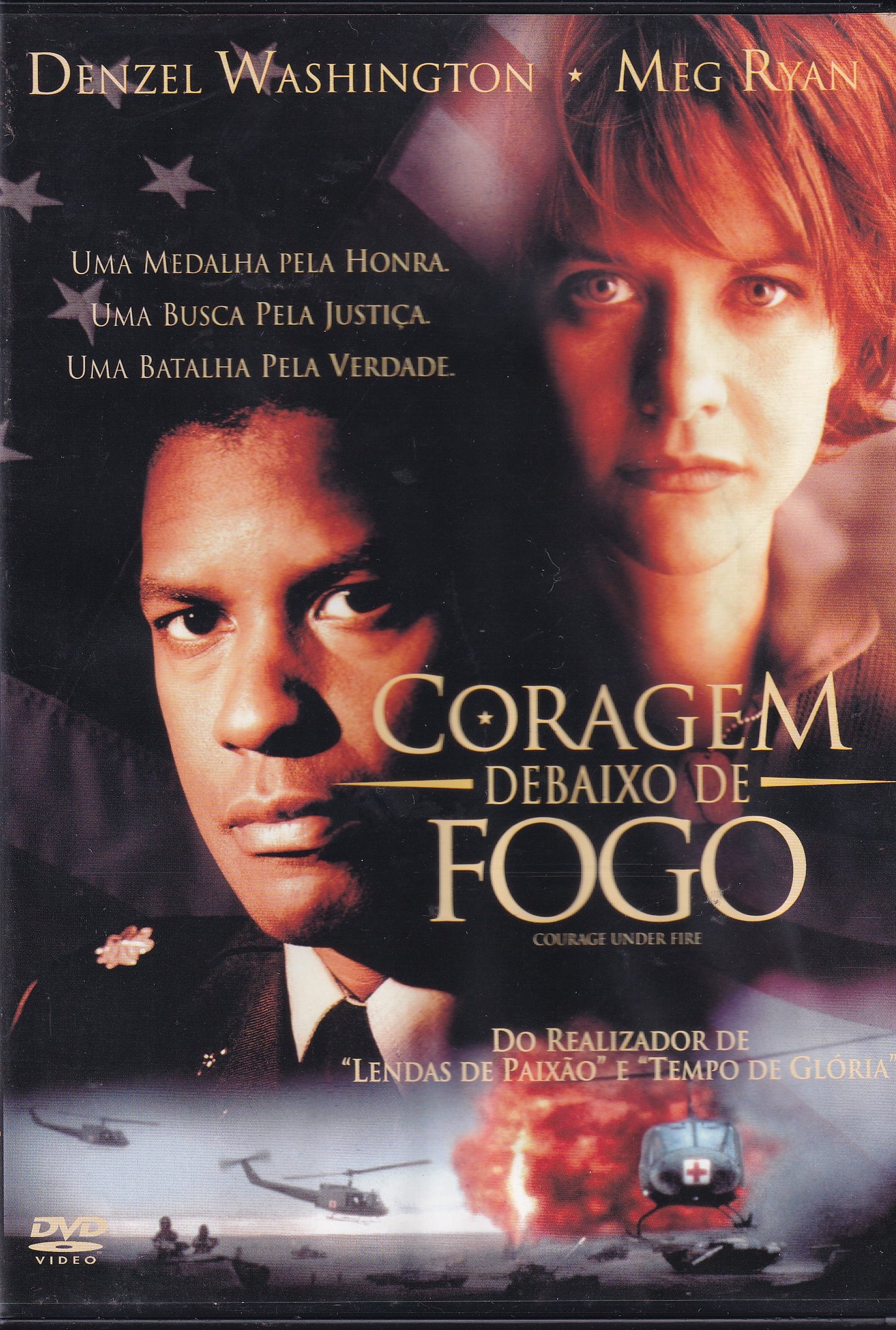 DVD CORAGEM DEBAIXO DE FOGO - USADO