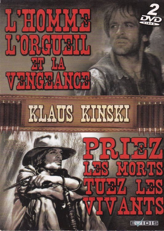 DVD L'HOMME L'ORGUEIL ET LA VENGEANCE + PRIEZ LES MORTS TUEZ LES VIVANTS (DISCO DUPLO) - USADO