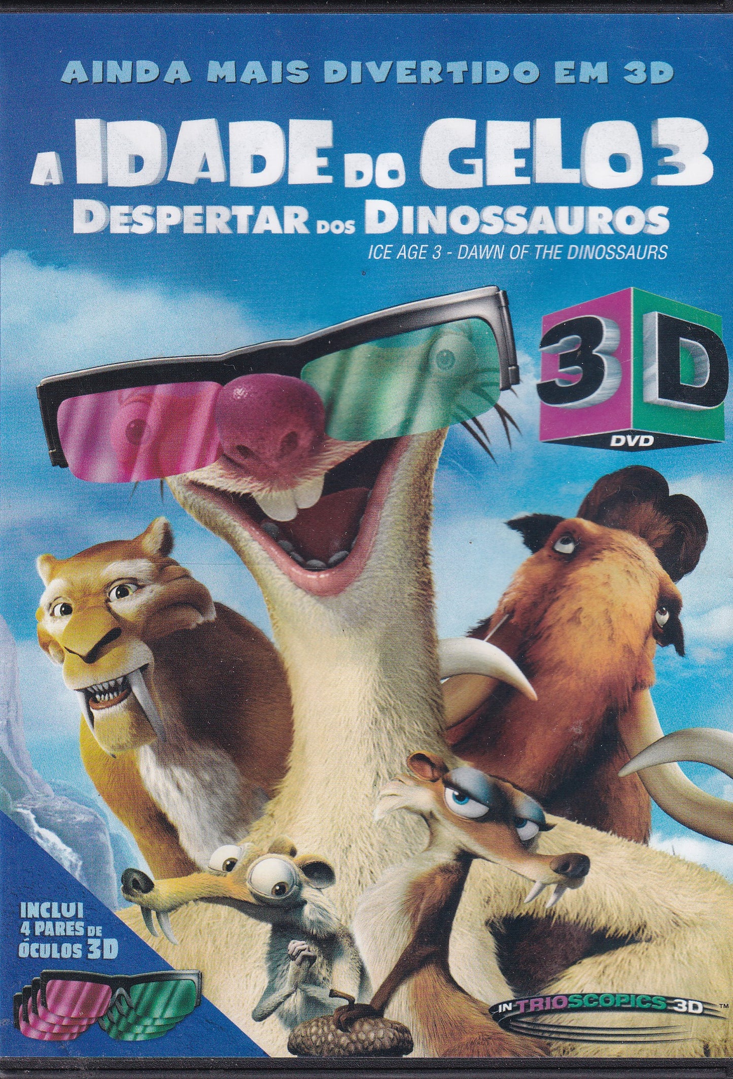 DVD A Idade Do Gelo 3 Despertar Dos Dinossauros 3D - USADO