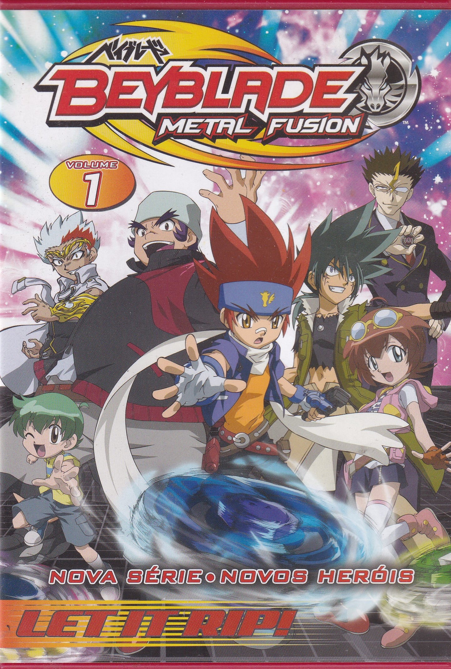 DVD BEYBLADE METAL FUSION VOL 1 - USADO