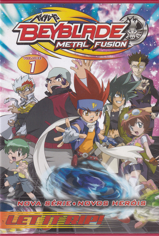 DVD BEYBLADE METAL FUSION VOL 1 - USADO