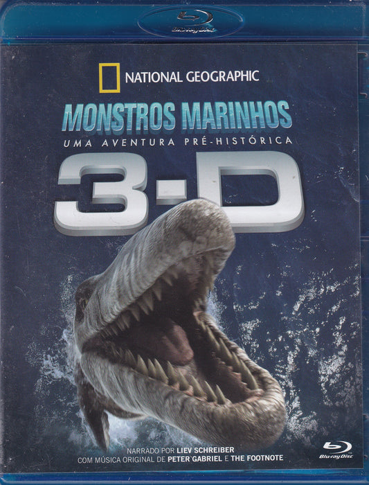 BLU-RAY MONSTROS MARINHOS UMA AVENTURA PRÉ-HISTÓRICA 3D - USADO