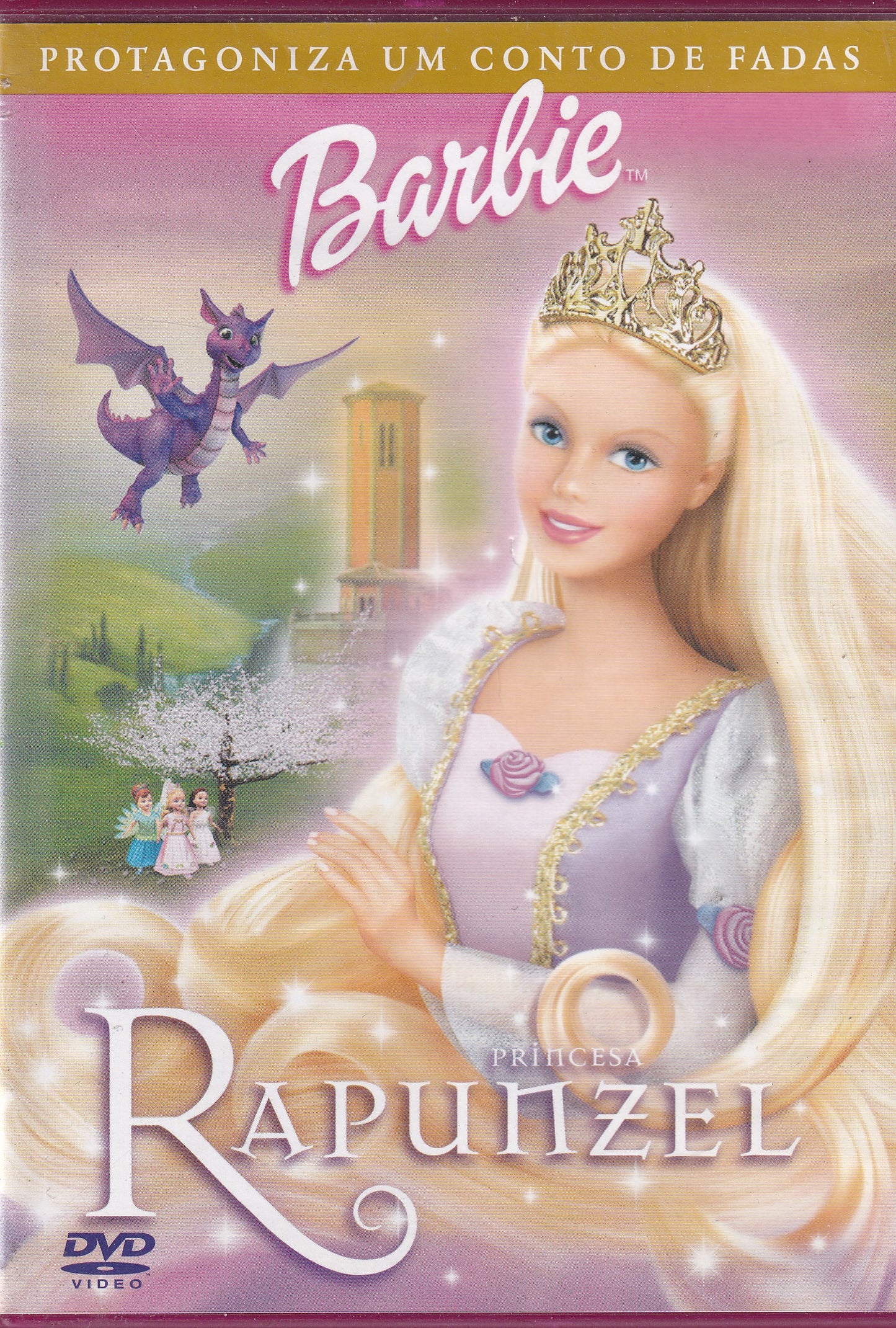 DVD BARBIE PRINCESA RAPUNZEL - USADO