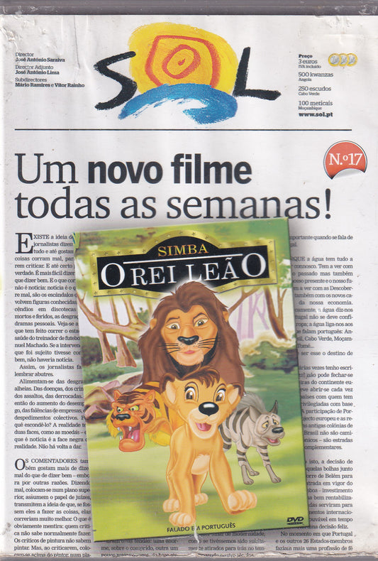 DVD SIMBA O REI LEÃO - USADO