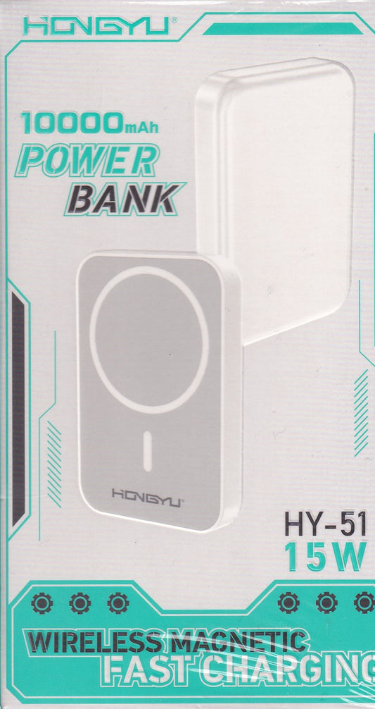 HONGYU WIRELESS MAGNETIC FAST CHARGER HY-51 /15W (10000mAh)(MAGSAFE) - NOVO