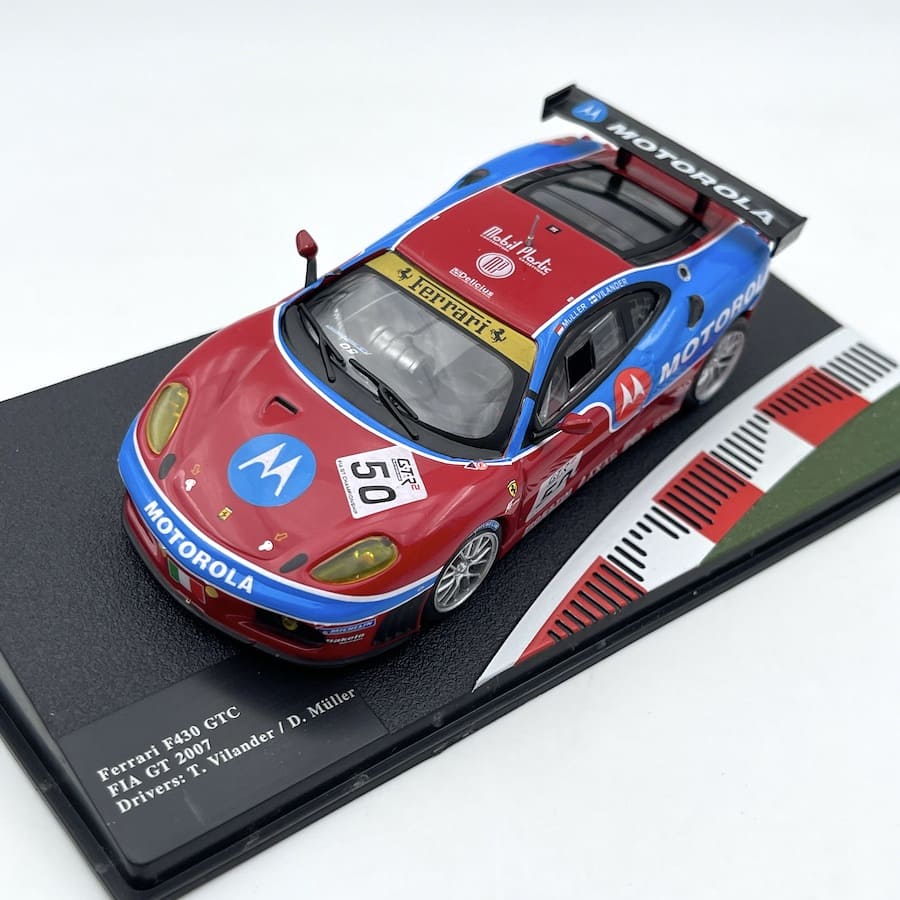 Ferrari F430 GTC #50 vencedora FIA GT 2007 Vilander, Müller 1:43 IXO ALTAYA - NOVO