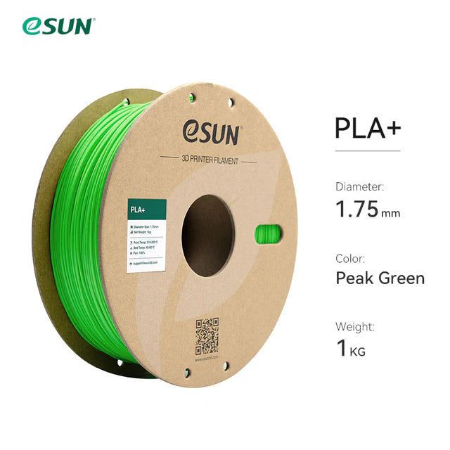 eSun Filament PLA+ Peak Green, 1.75 mm / 1000 g