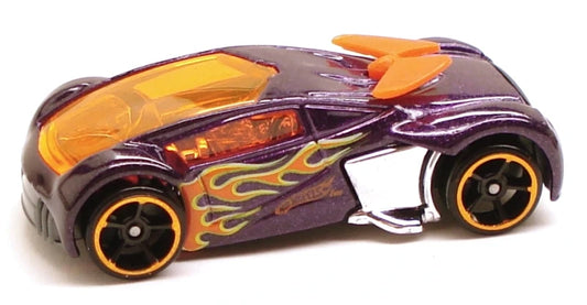 2010 Phantom Racer Metalflake Dark Violet Hot Wheels (loose) - USADO