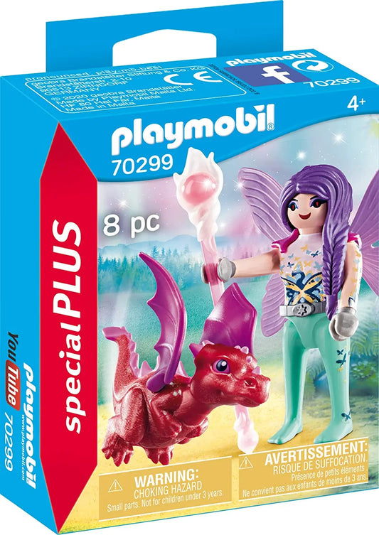 PLAYMOBIL Special Plus 70299 Fairy with Dragon Baby, 4+ - NOVO