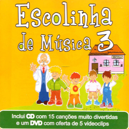 CD + DVD MUSICA - Escolinha Da Música – Escolinha De Música 3 - A Festa Continua - USADO