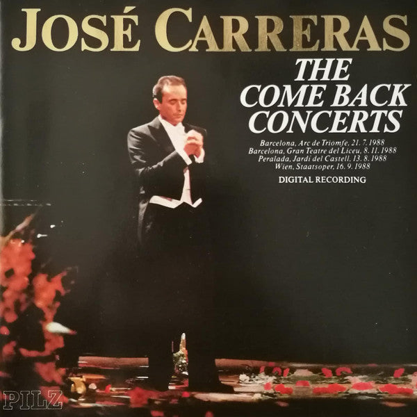 CD José Carreras – The Come Back Concerts - USADO