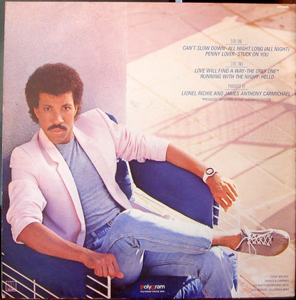 Vinyl LP Lionel Richie ‎– Can't Slow Down - USADO