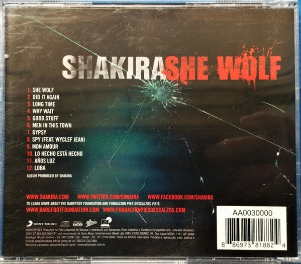 CD Shakira – She Wolf - Usado