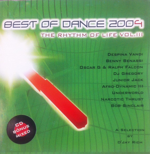 CD Various – Best Of Dance 2004 - The Rhythm Of Life Vol. III - USADO