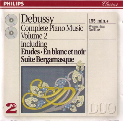 CD Debussy* - Werner Haas, Noël Lee – Complete Piano Music Volume 2  (2 cd´s) - USADO