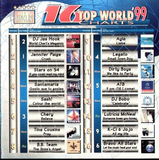 CD-Various – 16 Top World Charts '99-USADO